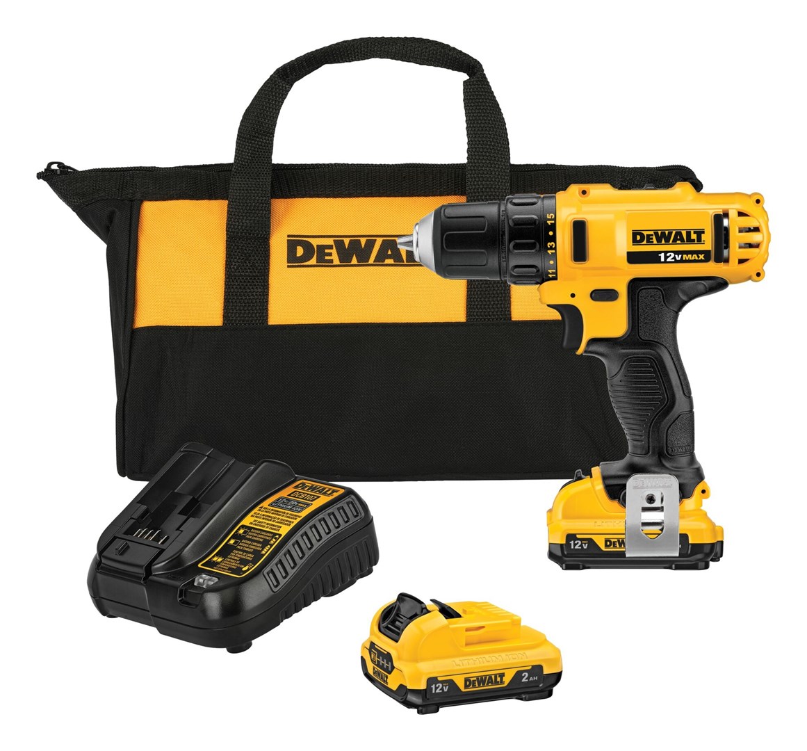 Cordless drill/driver Li-Ion 10 8V 2 0Ah DeWALT DCD710D2
