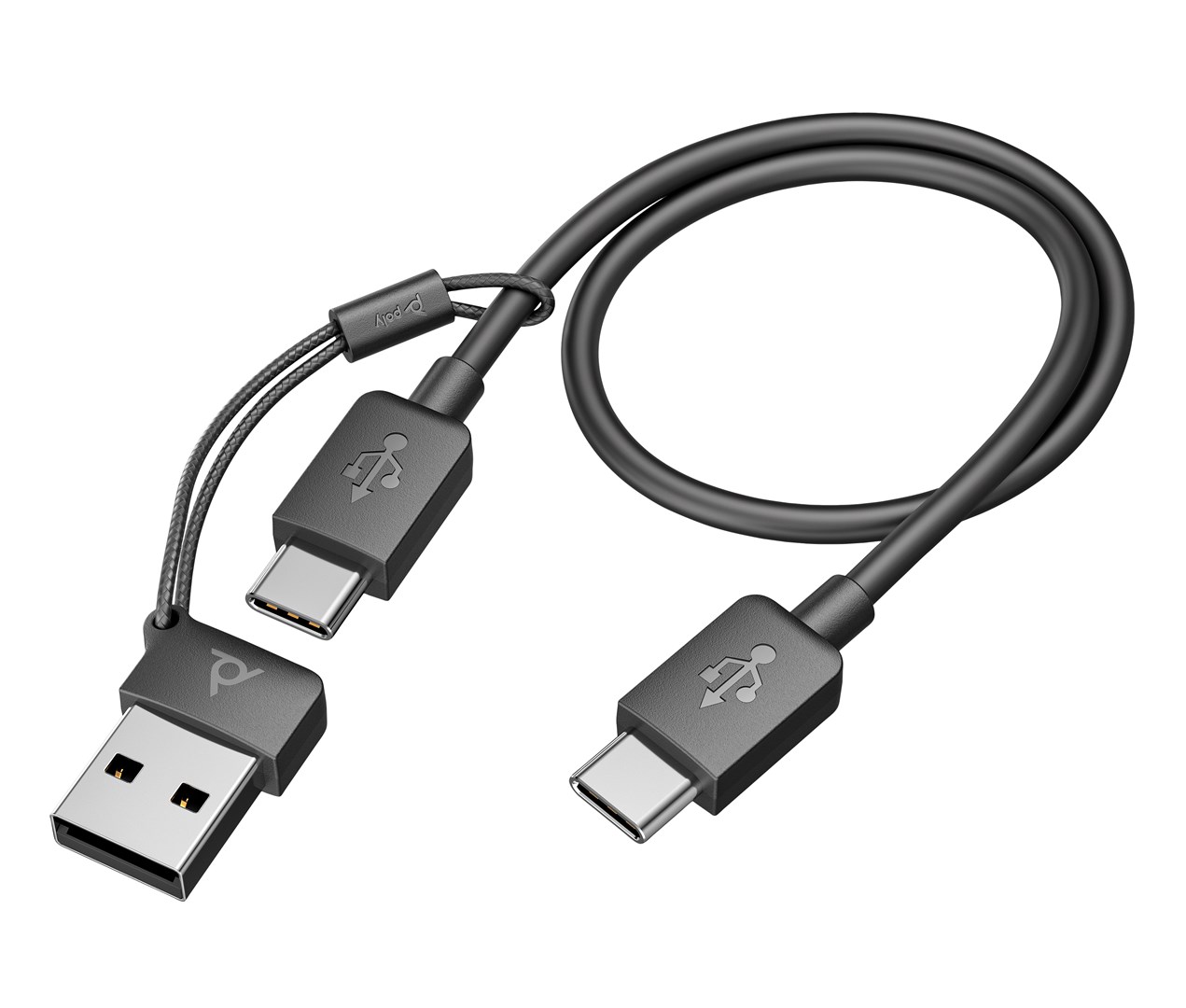 Poly Voyager Focus 2 UC Headset +USB-A to USB-C Cable +Charging Stand