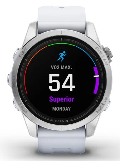 Garmin epix Pro (Gen 2) 3.05 cm (1.2") AMOLED 42 mm Digital 390 x 390 pixels Touchscreen Silver Wi-Fi GPS (satellite)