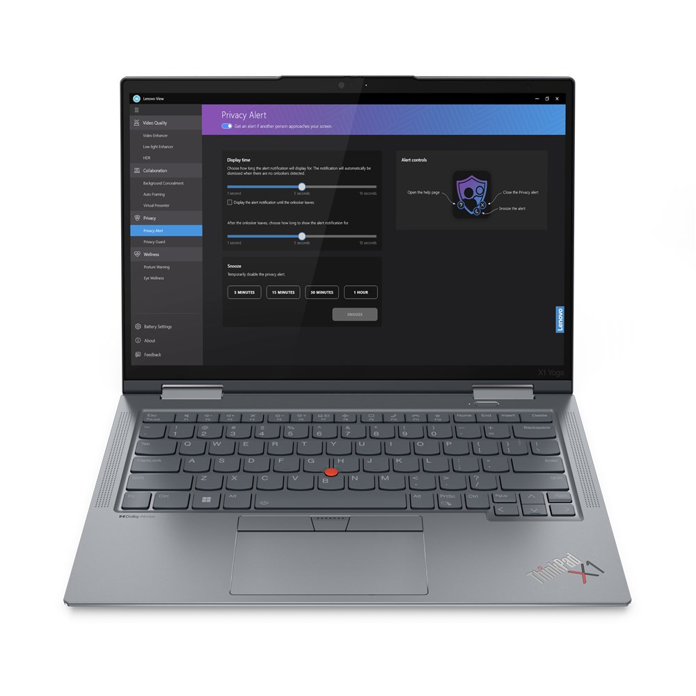 Lenovo ThinkPad X1 Yoga Intel® Core™ i7 i7-1365U Hybrid (2-in-1) 35.6 cm (14") Touchscreen WUXGA 32 GB LPDDR5-SDRAM 512 GB SSD Wi-Fi 6E (802.11ax) 4G LTE Windows 11 Pro Grey