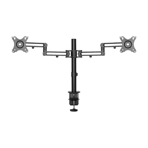 Tripp Lite DDR1327SDFC-1 Dual-Monitor Flex-Arm Desktop Clamp for 13” to 27” Displays