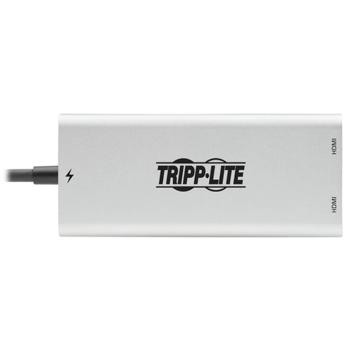 Tripp Lite MTB3-002-HD Dual-Monitor Thunderbolt 3 to HDMI Adapter (M/2xF) - 4K 60 Hz, 4:4:4, Silver