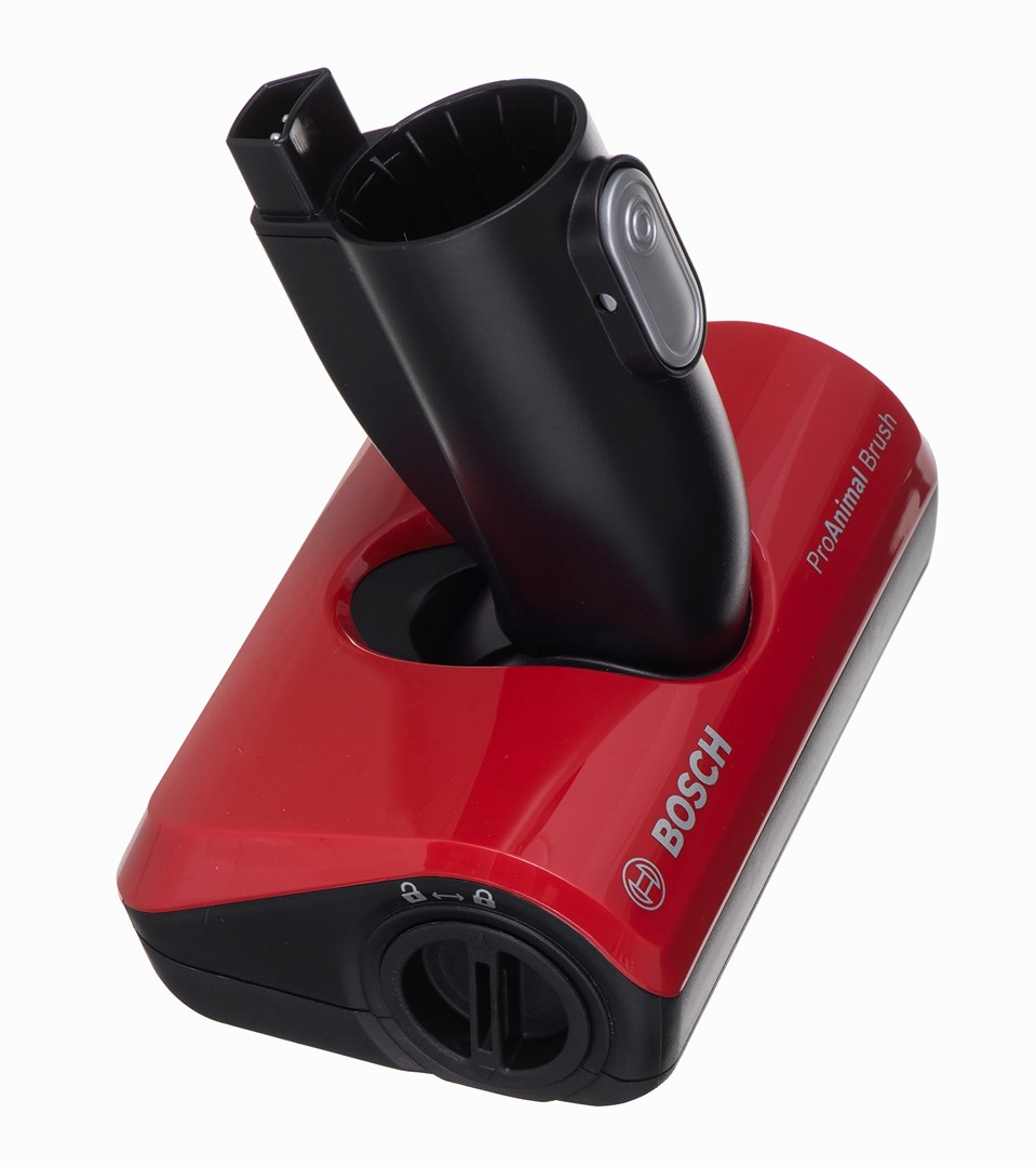 Bosch BBS711ANM stick vacuum/electric broom Battery Dry Bagless 0.3 L Black, Red, Stainless steel