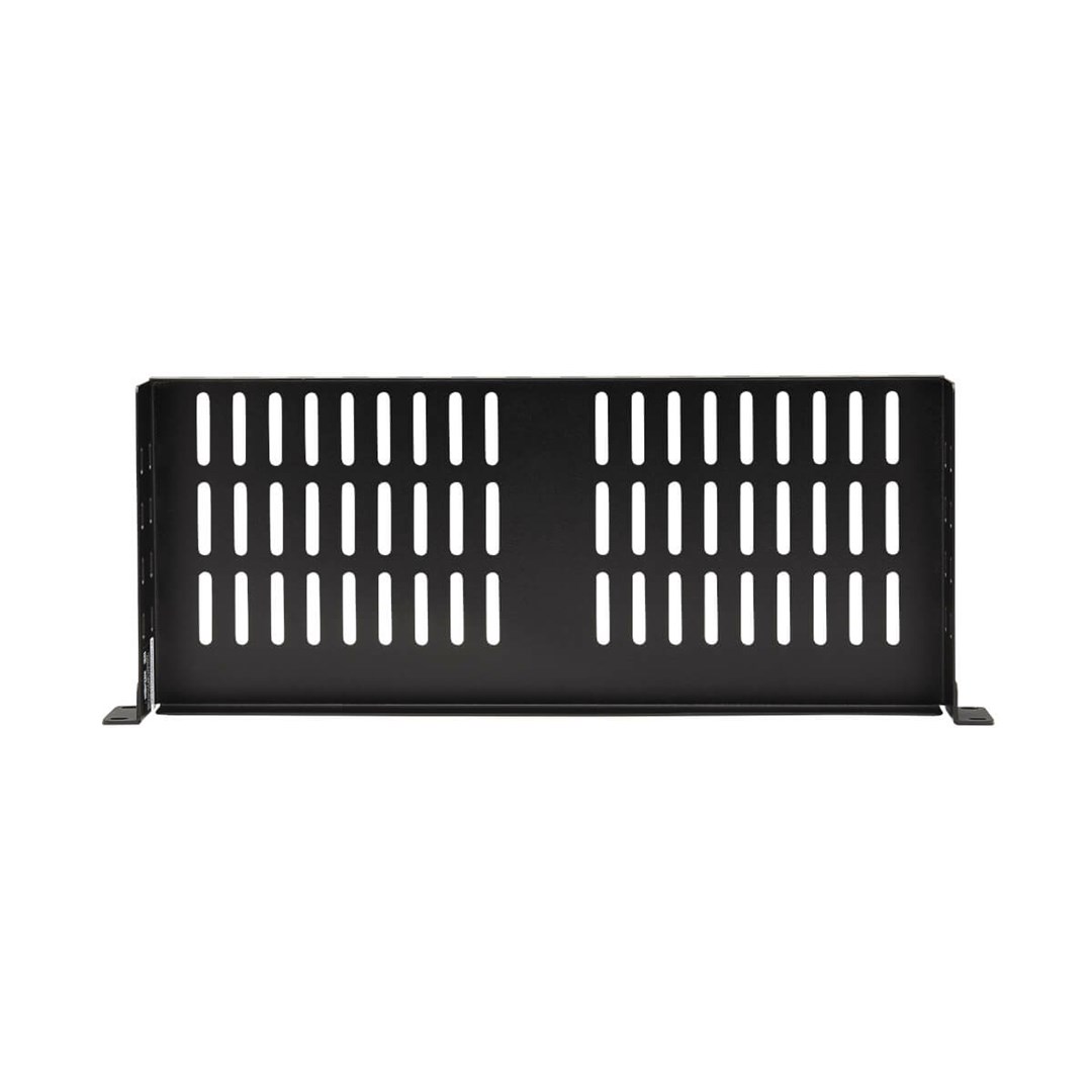 Tripp Lite SRSHELF2P1USHRT SmartRack Cantilever Fixed Steel Rack Shelf - 1U, Vented, 7 in. (17.8 cm) Deep, Holds up to 40 lb. (18 kg)