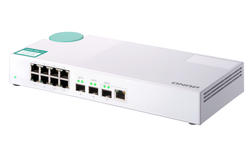 QNAP QSW-308-1C network switch Unmanaged Gigabit Ethernet (10/100/1000) White