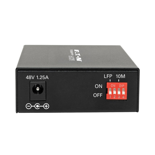 Tripp Lite N785-INT-PSFP Gigabit SFP Fiber to Ethernet Media Converter, POE+, International Power Cables, 10/100/1000 Mbps