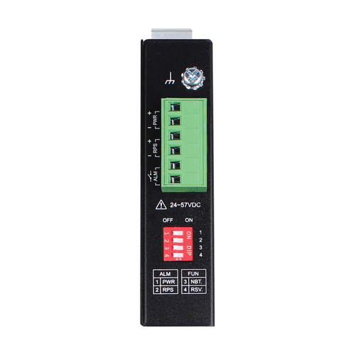 Tripp Lite NPOEI-60W-1G Industrial Gigabit Ethernet PoE injector, 60W PoE++, 802.3bt, Midspan, -40℃ to +75℃, IP30 housing, Dual 24-57VDC , DIN rail, 1 Port