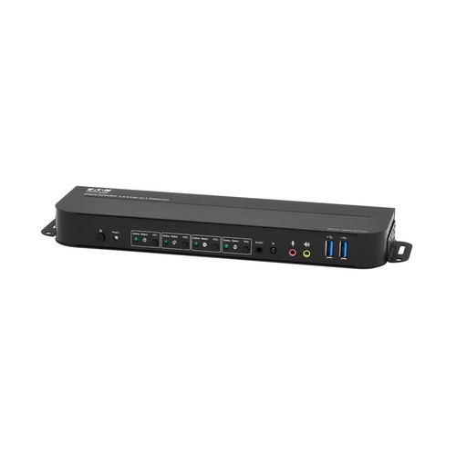 Tripp Lite B005-DPUA4 4-Port DisplayPort/USB KVM Switch - 4K 60 Hz, HDR, HDCP 2.2, IR, DP 1.4, USB Sharing