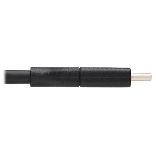 Tripp Lite U420-02M-RA USB-C Cable (M/M) - USB 3.2 Gen 1 (5 Gbps), Thunderbolt 3 Compatible, Right-Angle Plug, 2 m (6.6 ft.)
