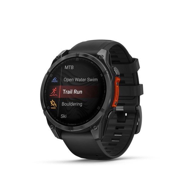 Garmin Fenix 8 3.56 cm (1.4") AMOLED 47 mm Digital 454 x 454 pixels Touchscreen Black Wi-Fi GPS (satellite)