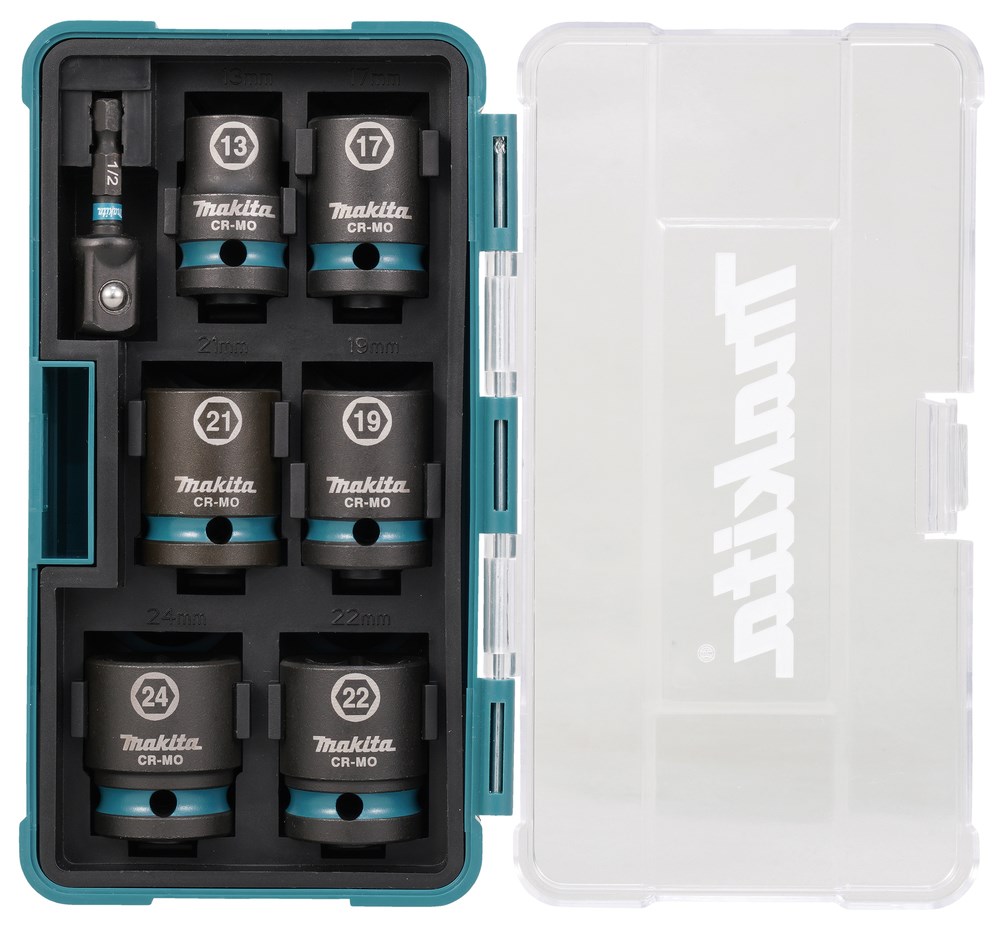 Makita E-16592 impact socket Impact socket set Black  Teal