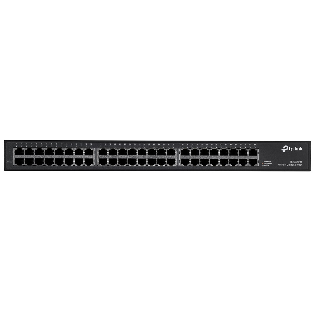 TP-Link TL-SG1048 network switch Unmanaged Gigabit Ethernet (10/100/1000) 1U Black