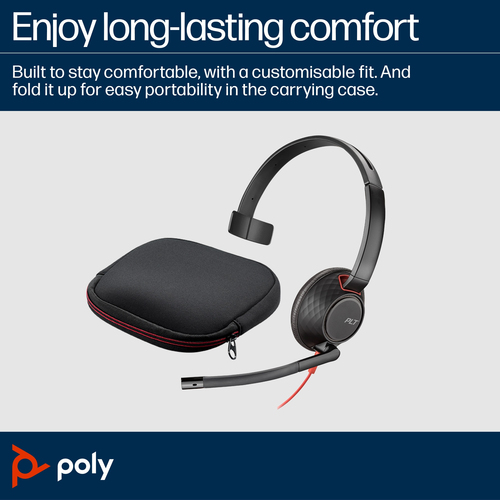 Poly Blackwire C5210 USB-C Headset +Inline Cable (Bulk)