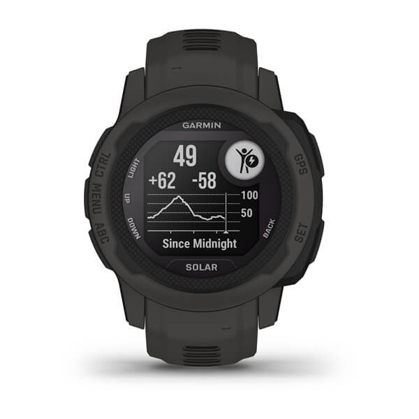 Garmin Instinct 2S Solar 2.01 cm (0.79") MIP 40 mm Digital 156 x 156 pixels Graphite GPS (satellite)