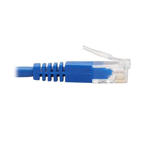Tripp Lite N204-S10-BL-UP Up-Angle Cat6 Gigabit Molded Slim UTP Ethernet Cable (RJ45 Right-Angle Up M to RJ45 M), Blue, 10 ft. (3.05 m)