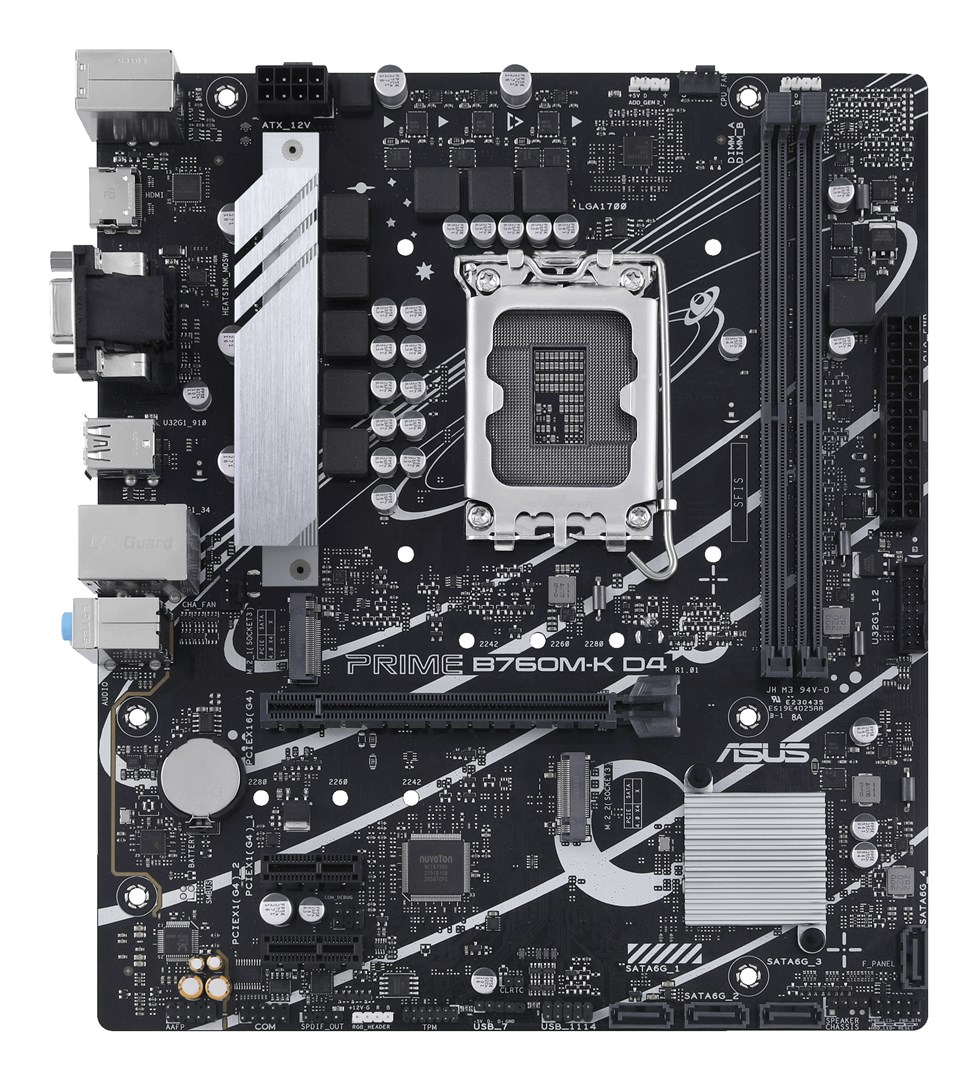 ASUS PRIME B760M-K D4 Intel B760 LGA 1700 micro ATX