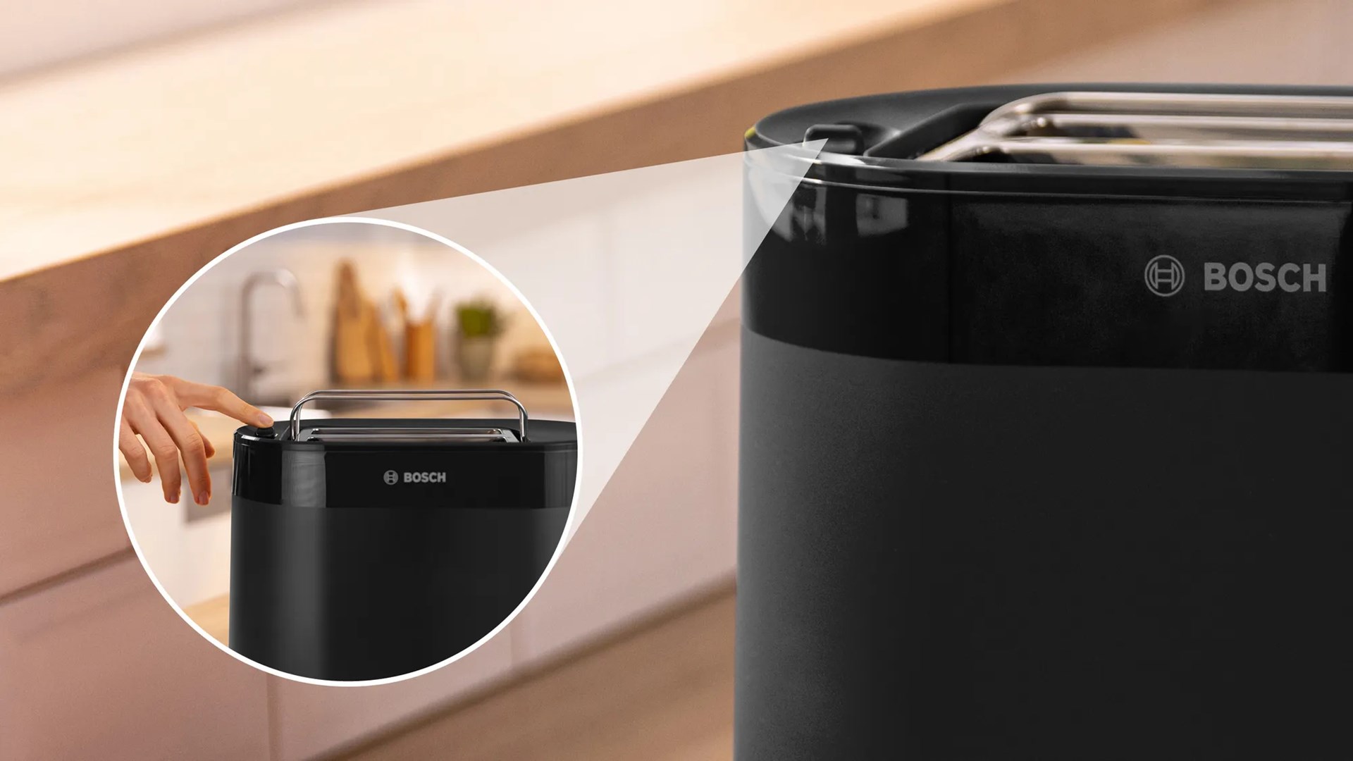 Bosch TAT2M123 toaster 6 2 slice(s) 950 W Black