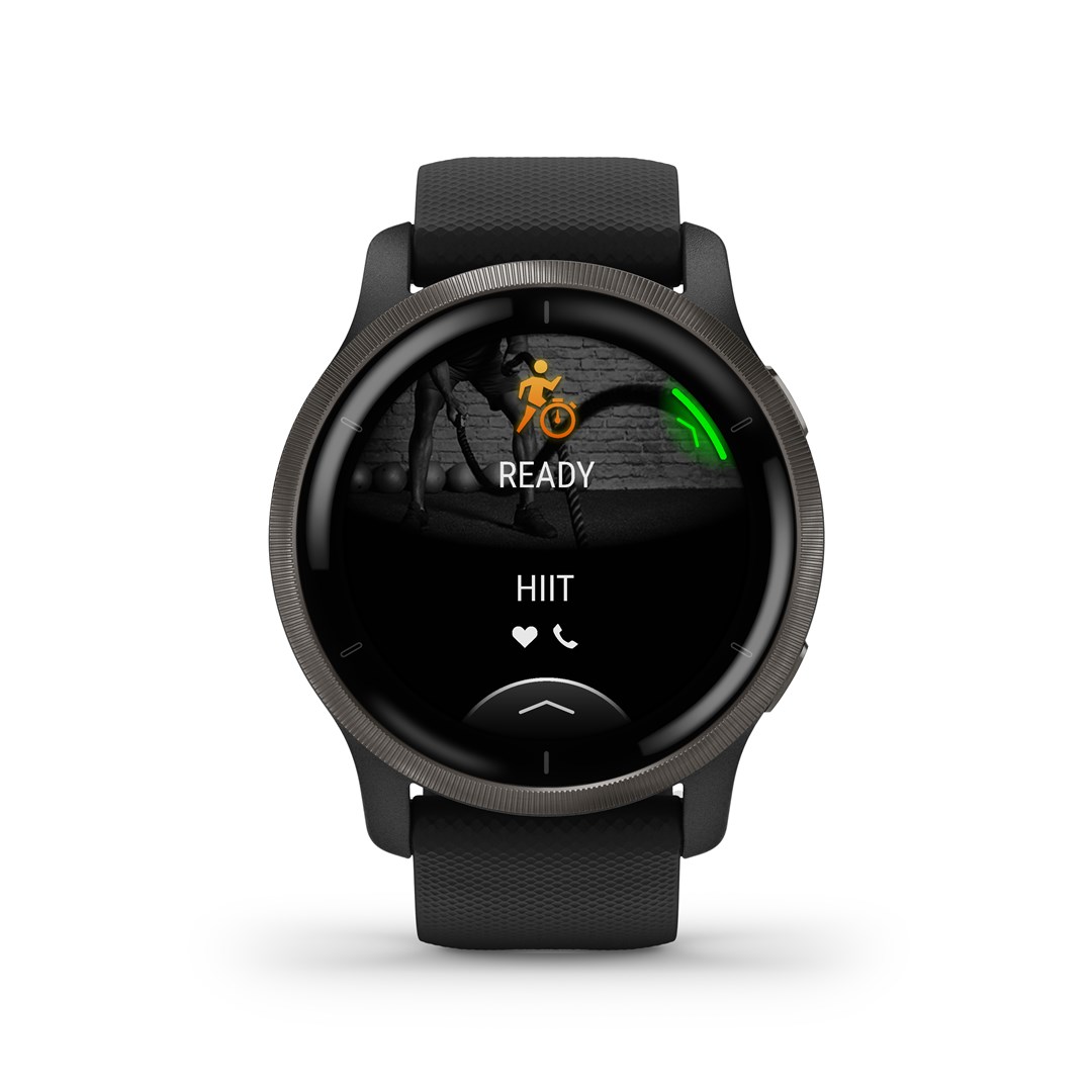 Garmin Venu 2 3.3 cm (1.3") AMOLED 45.4 mm Digital 416 x 416 pixels Touchscreen Wi-Fi GPS (satellite)