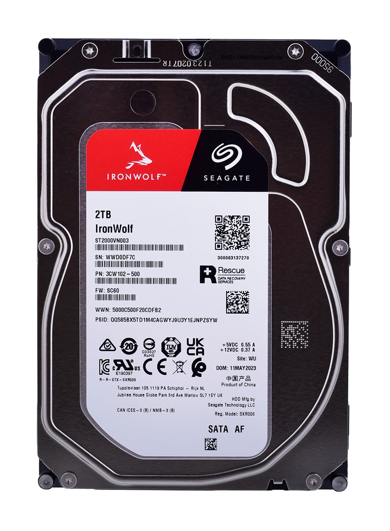 Seagate IronWolf ST2000VN003 internal hard drive 2 TB 5400 RPM 256 MB 3.5" Serial ATA III