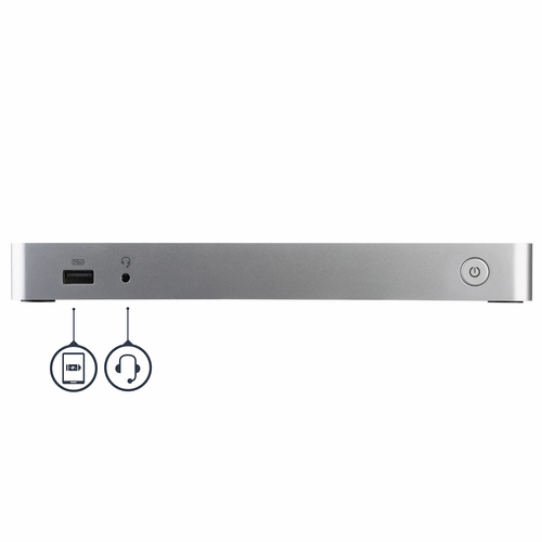 StarTech.com Dual Monitor USB C Docking Station with 60W Power Delivery for Windows Laptops - USB C to HDMI / DVI Dock - USB 3.1 Gen 1 Type C Dock w/ Charging - Thunderbolt 3 Compatible