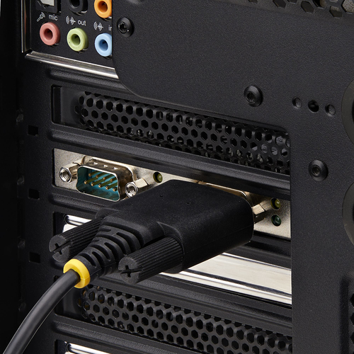 StarTech.com 2-Port Serial PCIe Card, Dual-Port PCI Express to RS232/RS422/RS485 (DB9) Serial Card, Low-Profile Brackets Incl., 16C1050 UART, Windows/Linux, TAA Compliant - Level-4 ESD Protection