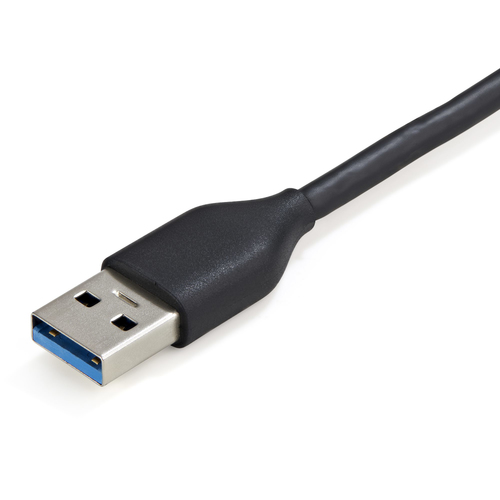 StarTech.com 4 Port USB 3.0 Hub - USB-A to 4x USB-A - SuperSpeed 5Gbps Portable USB 3.1 Gen 1 Type-A Hub - USB Bus Powered - Laptop/Desktop USB Hub with Long Cable 28cm & Cable Management~4 Port USB 3.0 Hub - USB-A to 4x USB-A - SuperSpeed 5Gbps Portable USB 3.2 Gen 1 Type-A Hub - USB Bus Powered - Laptop/Desktop USB Hub with Long Cable 28cm & Cable Management