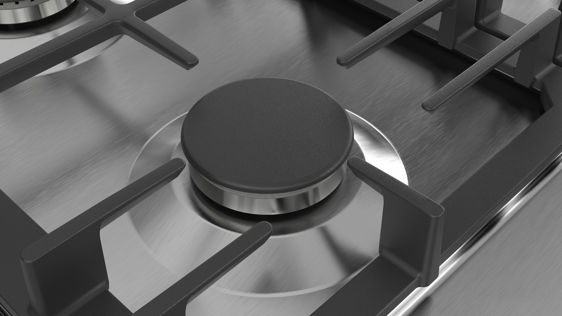 Bosch Serie 6 PCH6A5B90 hob Stainless steel Built-in 60 cm Gas 4 zone(s)