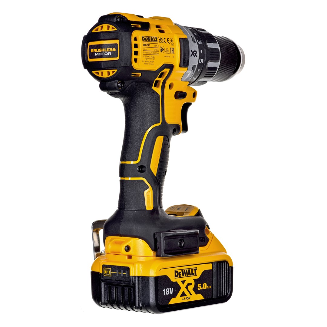 DeWALT DCD791P2 drill Black Yellow 1.7 kg
