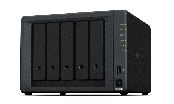 SYNOLOGY DISKSTATION DS1522+ NAS/STORAGE SERVER TOWER ETHERNET LAN BLACK R1600