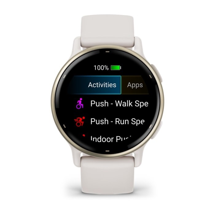Garmin Vivoactive 5 3.05 cm (1.2") AMOLED Digital 390 x 390 pixels Touchscreen White Wi-Fi GPS (satellite)