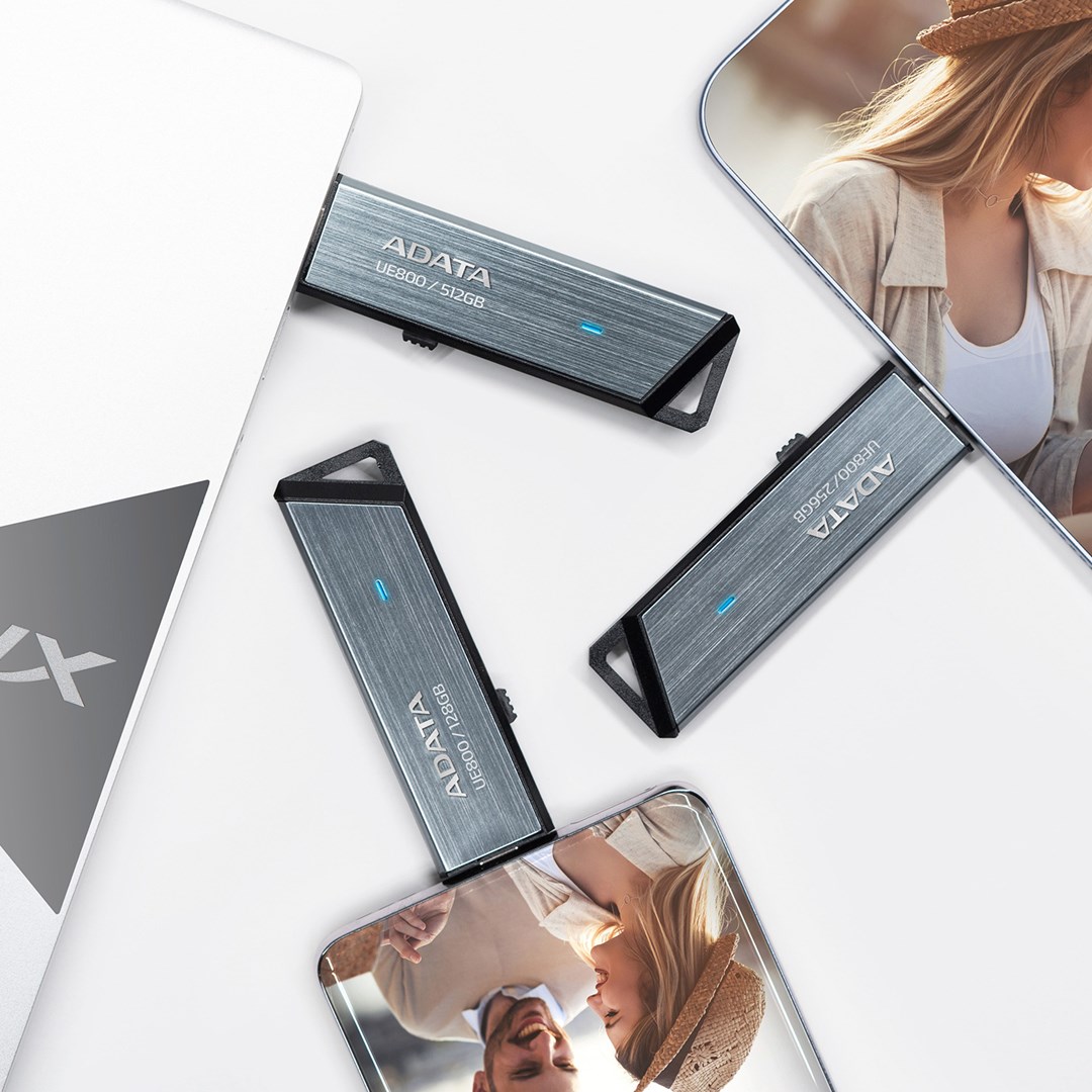 ADATA AELI-UE800-2T-CSG USB flash drive 2 TB USB Type-C 3.2 Gen 2 (3.1 Gen 2) Silver