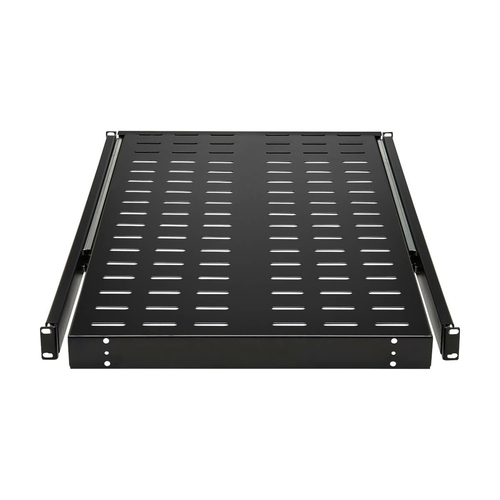Tripp Lite SRSHELF4PSLVENT SmartRack Sliding Steel Rack Shelf - 1U, Vented, 28.3 in. Deep, Holds up to 50 lb. (23 kg)