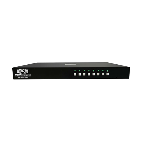 Tripp Lite B002-DP1AC8-N4 Secure KVM Switch, 8-Port, Single Head, DisplayPort to DisplayPort, 4K, NIAP PP4.0, Audio, CAC, TAA