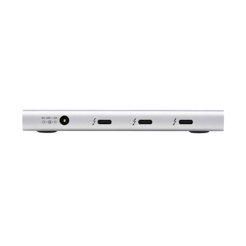 Tripp Lite MTB4-HUB3-01 4-Port Thunderbolt 4 Hub - 8K, 2x 4K 60 Hz, USB 3.2 Gen 2, USB-A Port, 100W Charging, Gray