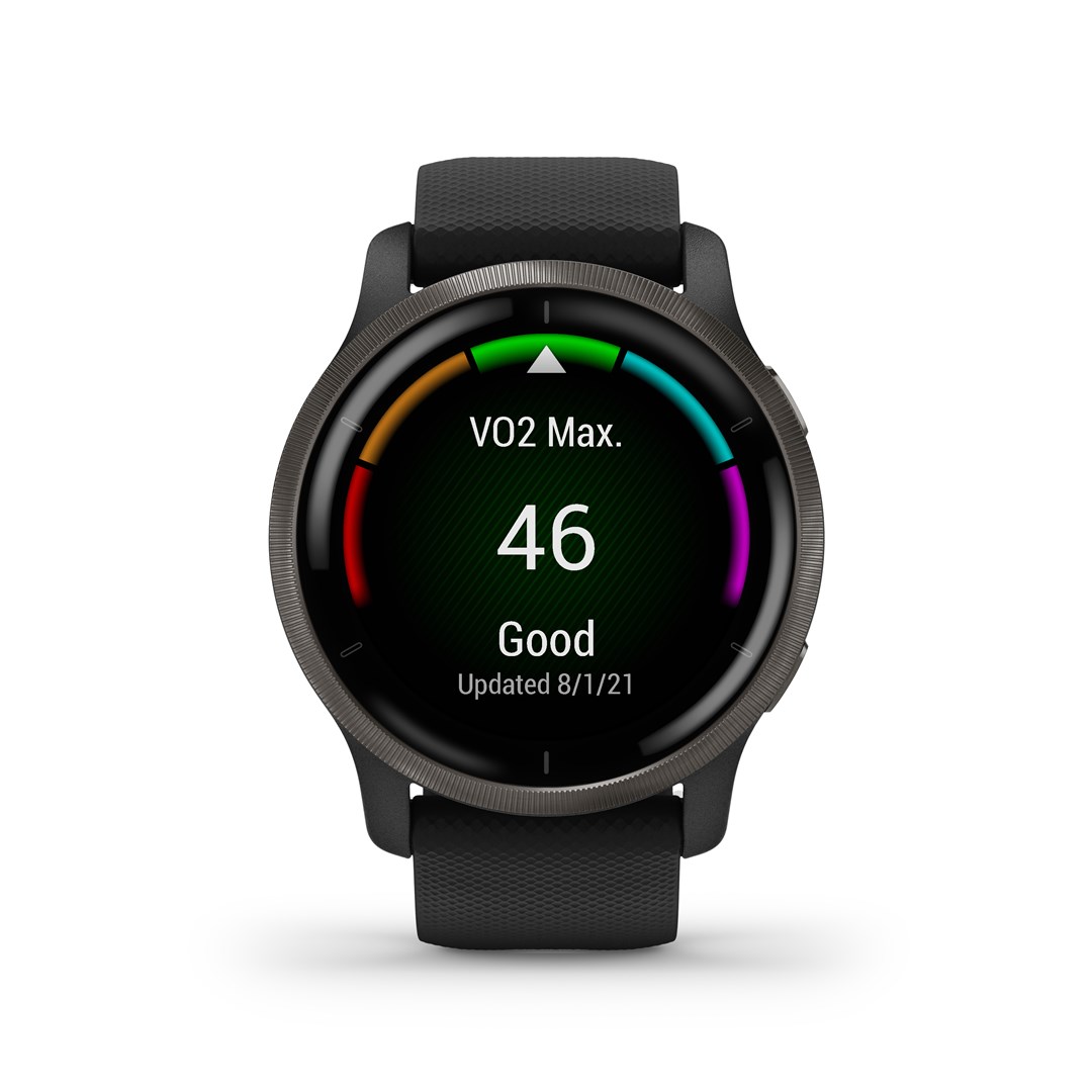 Garmin Venu 2 3.3 cm (1.3") AMOLED 45.4 mm Digital 416 x 416 pixels Touchscreen Wi-Fi GPS (satellite)