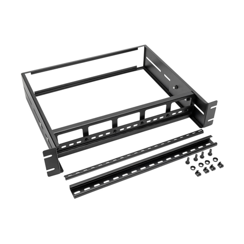 Tripp Lite SRDINRAIL2U SmartRack Adjustable Rack-Mount DIN Rail Kit – Top Hat, Mini Top Hat and G-Style Rails