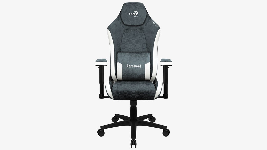 Aerocool Crown AeroSuede Universal gaming chair Padded seat Blue  Steel