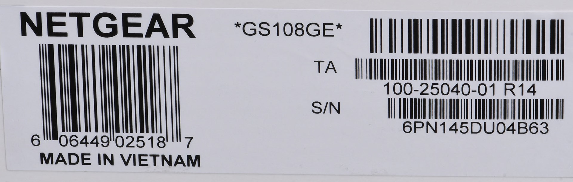 NETGEAR GS108GE network switch Unmanaged Gigabit Ethernet (10/100/1000) Blue