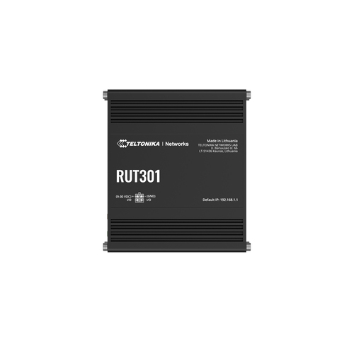 Teltonika RUT301 (EU) ethernet router wired router Fast Ethernet Black
