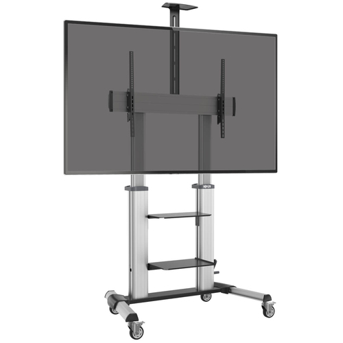 Tripp Lite DMCS60100XXCK Safe-IT Heavy-Duty Rolling TV Cart with Height-Adjusting Crank Handle for 60 to 100-inch Displays