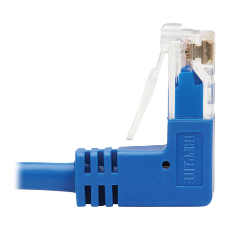 Tripp Lite N204-S15-BL-UD Up/Down-Angle Cat6 Gigabit Molded Slim UTP Ethernet Cable (RJ45 Up-Angle M to RJ45 Down-Angle M), Blue, 15 ft. (4.57 m)