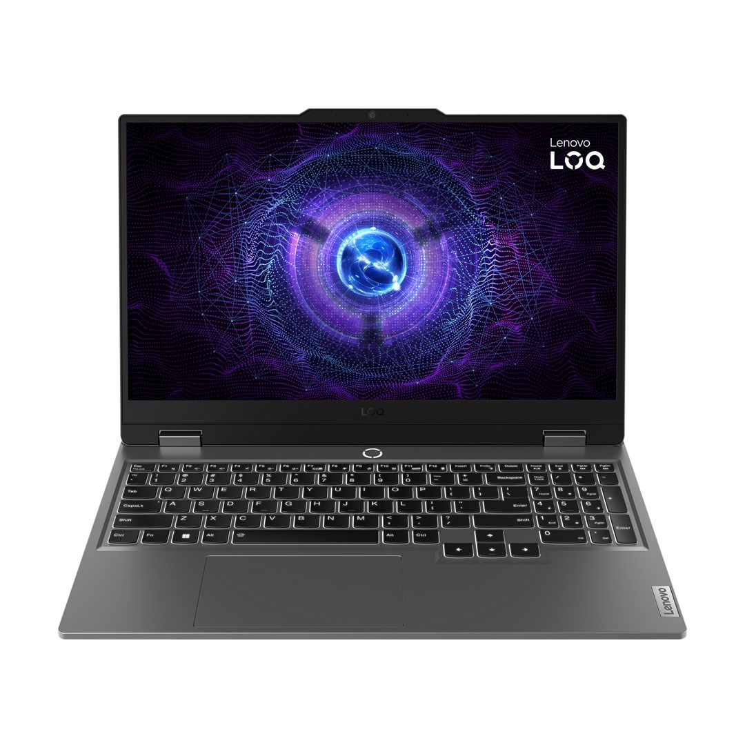 Lenovo LOQ 15IAX9 Intel® Core™ i5 i5-12450HX Laptop 39.6 cm (15.6") Full HD 16 GB DDR5-SDRAM 1 TB SSD NVIDIA GeForce RTX 4060 Wi-Fi 6 (802.11ax) English Grey