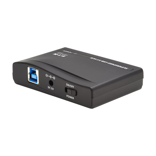 Tripp Lite U360-004-R-INT 4-Port USB-A Mini Hub - USB 3.x (5Gbps), International Plug Adapters