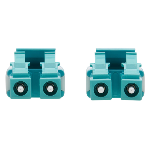 Tripp Lite N821-100M-AQ-AR 100G Duplex Multimode 50/125 OM4 Armored Fiber Optic Cable (LC/LC Duplex M/M), LSZH, Aqua, 100 m (328 ft.)