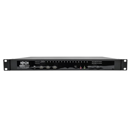 Tripp Lite B064-016-04-IPG NetDirector 16-Port Cat5 KVM over IP Switch - Virtual Media, 4 Remote + 1 Local User, 1U Rack-Mount, TAA