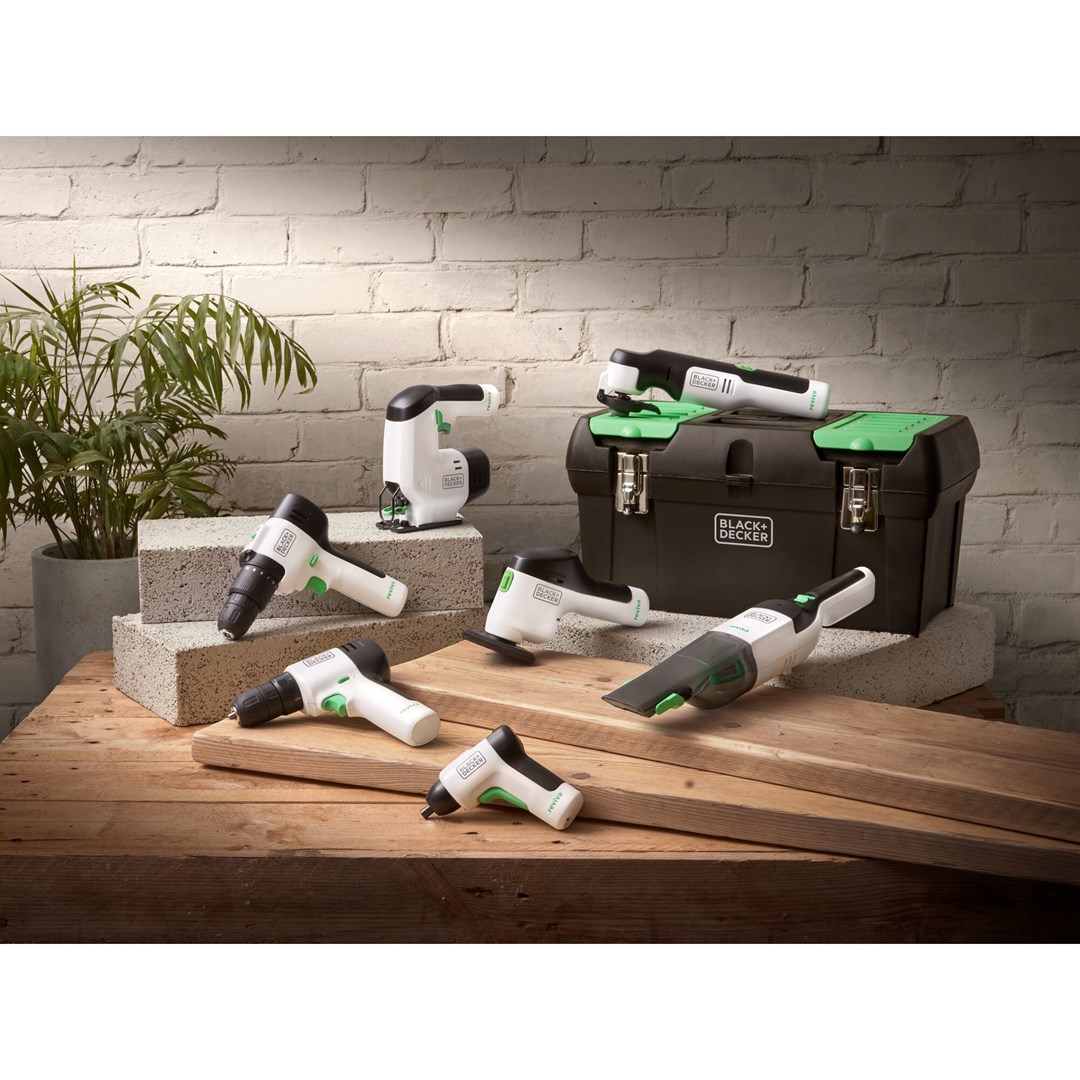 Black & Decker REVHV8C-QW handheld vacuum Black White Bagless
