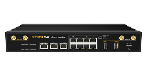 Peplink HD4 MBX 5G wireless router Gigabit Ethernet Dual-band (2.4 GHz / 5 GHz) Black