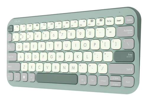 ASUS KW100 keyboard Home Bluetooth Green, Latte