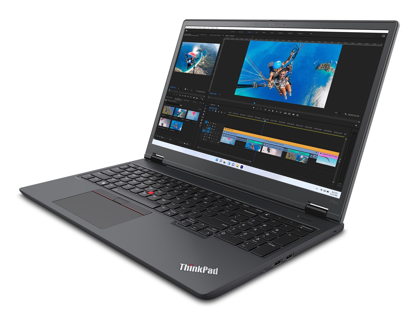 Lenovo ThinkPad P16v Gen 1 (AMD) AMD Ryzen™ 9 PRO 7940HS Mobile workstation 40.6 cm (16") WUXGA 32 GB DDR5-SDRAM 1 TB SSD NVIDIA RTX 2000 Ada Wi-Fi 6E (802.11ax) Windows 11 Pro English Black