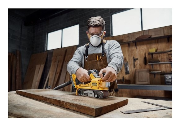 Belt sander DEWALT DCW220NT portable sander 18V Yellow  Black